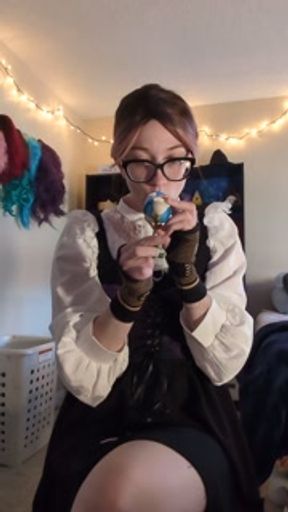 Want to come count down to 20 with me😉 trying out my new pink punch sunset mushroom toy🥵💦👀