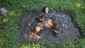 Muddy Jeans Strip: Bare Tits & Thick Mud