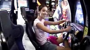 ”Chloe 18 shows teen body & fingering at taxi”