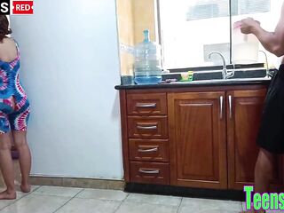 My sister-in-law and stepsister became addicted to threesomes. eighteen-year-old stepsister shows off her large booty in homemade episode.