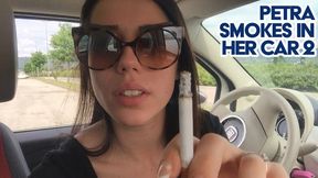 Petra smokes in her car 2 - FULL HD