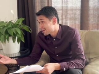 Elizabeth Marquez gives her butt cheeks to her boss so this guy won't fire her