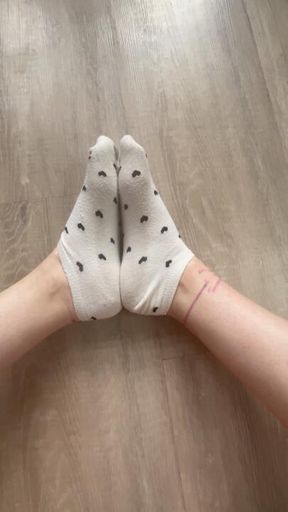 🧦 Slow Sock Strip — Both Feet Reveal