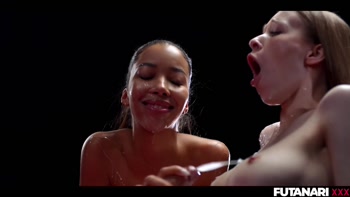 Lia Lin's Petite Blonde Futa Fantasy: Ebony Lia Lin in Vr Trans Lesbian Action
