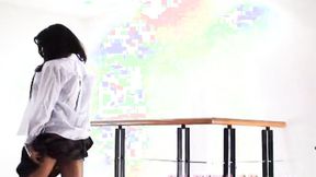 ”Carina fingers her twat in solo session”