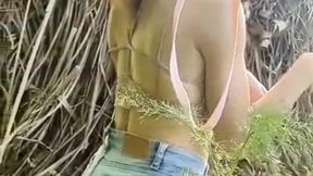 Naughty Puppy Girl Leashed & Fucked Hard Outdoors â€“ Real Creampie on My Tail