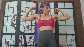 Mitzie Dupree - Gym update flexing