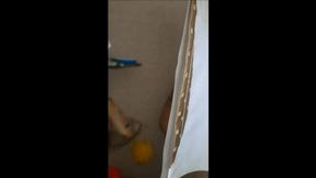 Granny Shower Water Masturbating Hard Orgasm