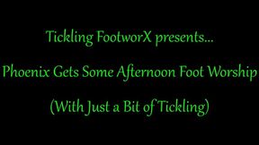Phoenix Gets Some Afternoon Foot Worship, With a Little Bit of Tickling