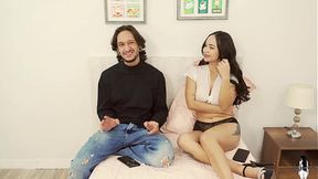 I fuck Isabella Rosse with a strapon while her stepbrother Leyton Big fucks me