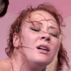 Double penetration for a nasty slut with big boobs