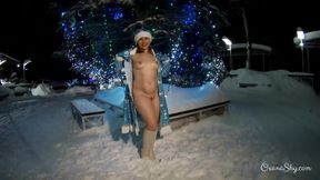 Oxana Shy - Public Flashing In Winter Park And Motel Naughtiness - Teaser