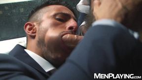 Naughty Dario Beck wants some cock action with hunk Klein Kerr