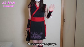 No bra no panties Ninja introduces underwear to change clothes ❤️