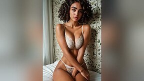 Sunlight filters through the ivy, casting soft warmth over this lace-clad dream. Wrap your arms around me, baby—let’s make love in the glow of this quiet paradise ☀️