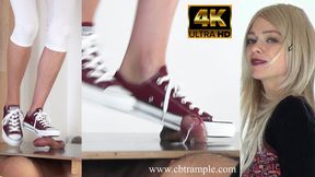 Merciless Trampling in Converse by Alina - Part 2 of 2 (4K) - Cockbox Trampling in Chucks