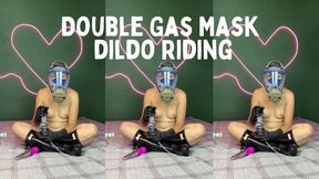 double mask riding dildo