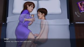 My stepson came under my covers And he made me so to the point that we made love all night