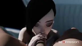 Japanese echo takes hard assfuck in zero-G deepthroat & anal on orbital station