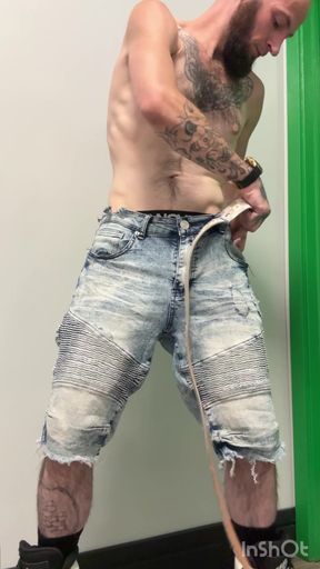 Timmy tussin goes to subway to use public bathroom.