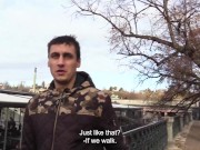 BIGSTR - Greedy Guy Agrees To Suck Cock For The First Time In His Life For Some Money