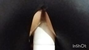 TO BE FUCK FROM BEHIND BY A BIG TOY IS GREAT,close up view