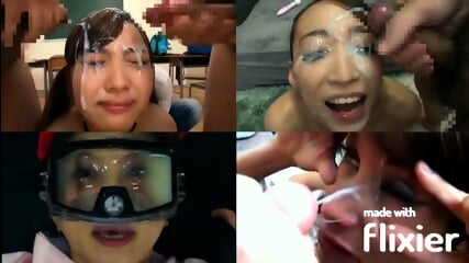 Cum In Their Eyes Bukkake PMV