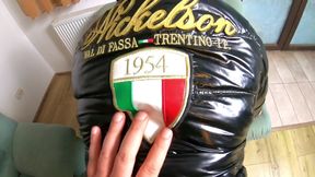 Glossy Nickelson Downjacket POV. Doggy, Deepthroat and Double Cum on My Jacket