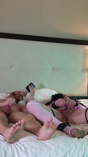 Fucking Trans Woman in Chastity - Compilation 4