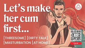 ASMR Audio Porn: First Time Bisexual FFM Threesome at Home with Finger Play &amp; Rough Sex - Erotic Audio