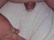 Chubby pillow hump prejeck fast cum