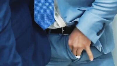 Co-workers Bastian Karim & Diego Reyes are banging in the office