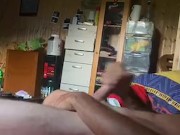 Sockjob panty sniffing