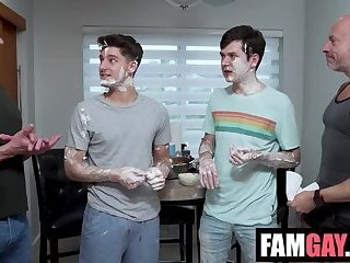 Creamy Frosting Dripping From the Messy Twinks’ Holes Dakota Lovell, Dex Devall, Bruce Beckh