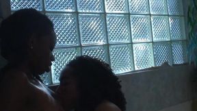 Sierra and Pixie bathtub play