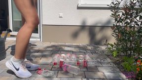 Sneaker-Girl Amanda - Some Bottles Crushing