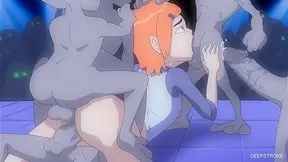 Gwen Seduced by Giant-Cocked Beasts in Wild Hentai Encounter