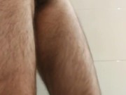 Masturbation in a Hotel Shower - Pleasant Navel Fingering