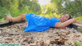 Carissa is a DID when tied to the railroad tracks--will she make it?!