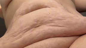 Slow Motion Hanging Tummy Fat Pussy Stretchmarks and Big Nipples