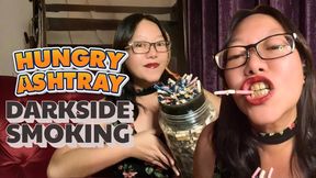 Darkside Smoking Asian MILF: Chainsmoking Yellow Smokers Teeth + Hungry Ashtray Confession