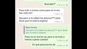 A DO&Ntilde_A MARY LE GUSTA LA VERGA Y SU ESPOSO NO LE DA, ME TOCA COJERMELA YO