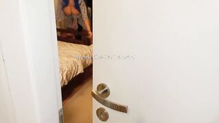 AMATEUR CUCKOLD - Cuckold Hubby Films Slutty Wifey Fucking With Next Door