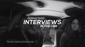 Pornstar interview in the car