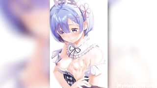 Rezero Rem and Ram Anime Porn best Compilation Boned