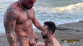 Gay Group Bareback Sex Beach Bangout!