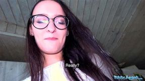Public Agent Hot Czech body fucked under public bridge after sucking cock
