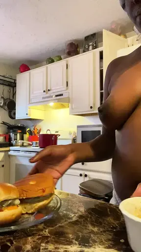 Cooking Topless Mini Vlog