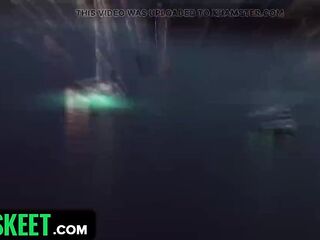 Boat Captain Gets Mobbed by three Sexy Gals
