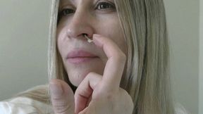 Pick your boogers out, put them back deep in your nose and then pick them out again MP4 HD 720p